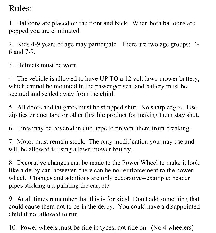 Power Wheels Demolition Derby